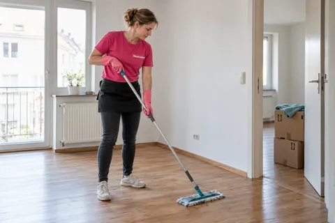 Bodenreinigung nach einem Umzug